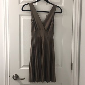 COSTA BLANCA Brown Pleated Dress